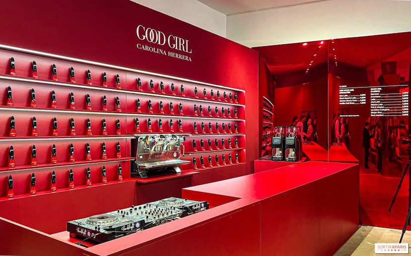 Le coffee shop de la marque de cosmétique Carolina Herrera