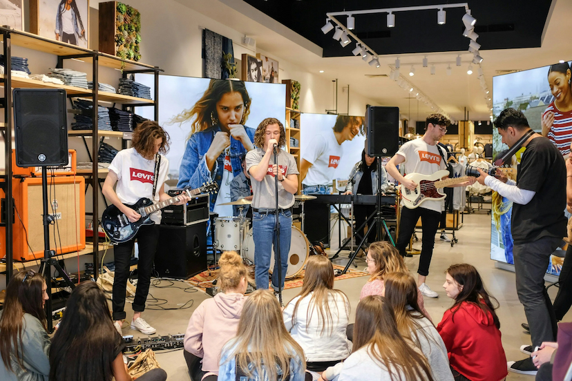 Live musique boutique retail