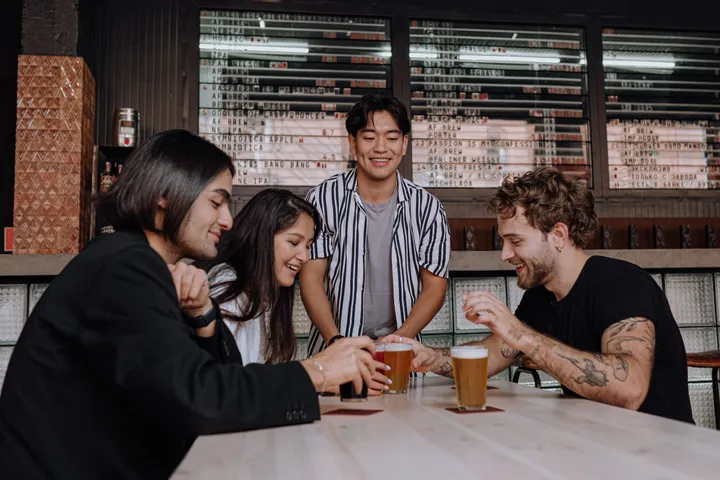 people in a bar